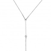 Colier argint minimalist DiAmanti Z1318N1-DIA